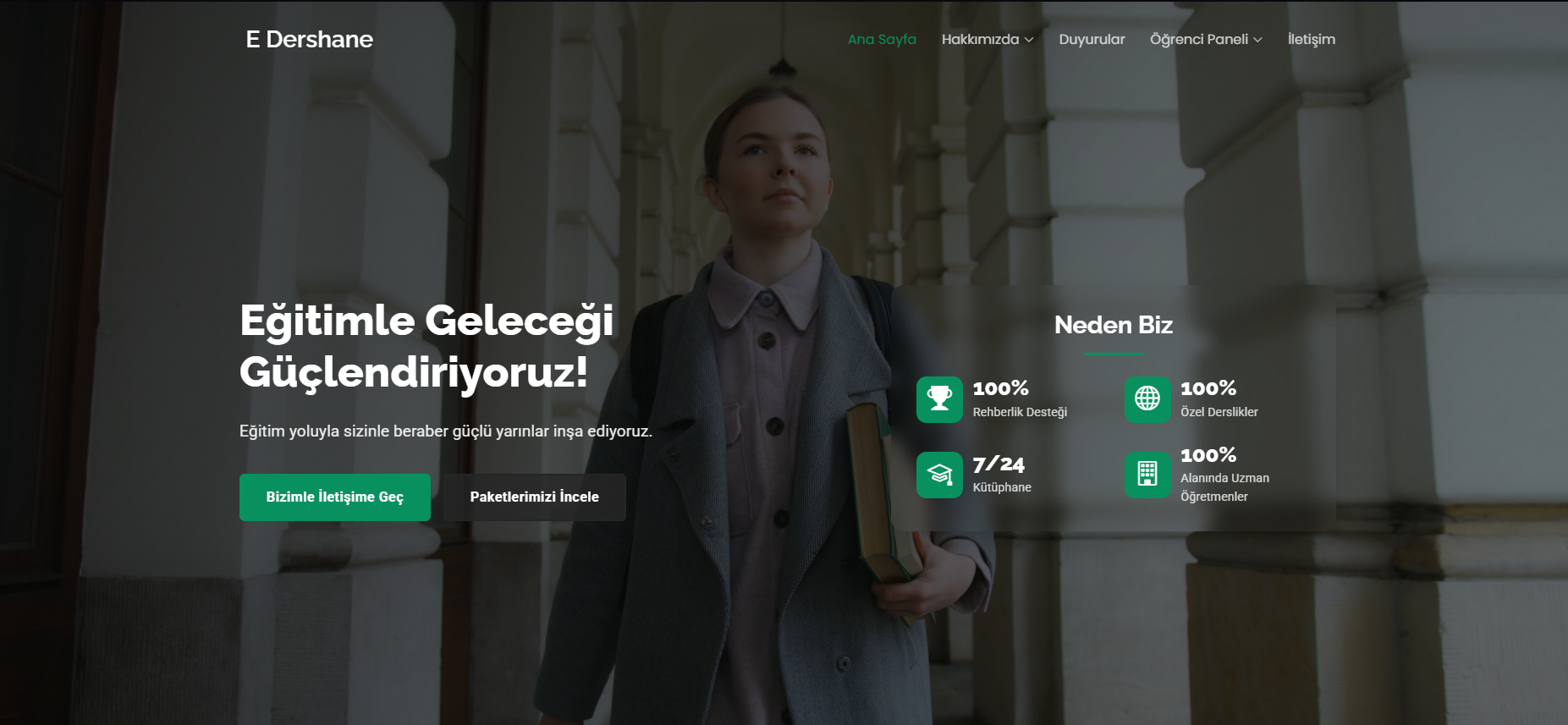 E-Dershane Referans Projemiz